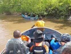 Hari Pertama Pencarian Korban Laka Sungai Di Kali Asue, Tim Sar Gabungan Terus Upayakan Penyisiran