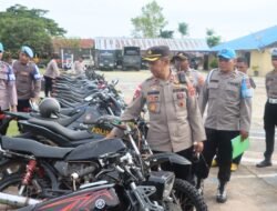 Apel Kendaraan Dinas, Kapolres Mappi Tekankan Perawatan Dan Kelengkapan Berkendara
