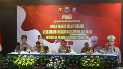 Forum Group Discussion Kesiapsiagaan Arus Mudik dan Balik 2026, Polda Sumsel Perkuat Sinergi Lintas Instansi