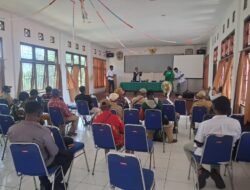 Kapolsek Tor Atas Hadiri Giat Penyelesaian Dokumentasi Penetapan Batas Administrasi Kampung