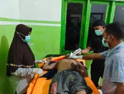 Polsek Bonggo Evakuasi Pekerja Senso Kayu Meninggal Dunia di KM 41 Area PT Wapoga