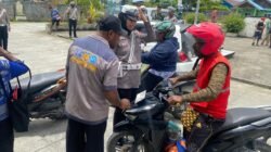 Wujudkan Lalu Lintas Tertib, Satlantas Polres Sarmi Laksanakan Razia Pajak Kendaraan