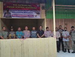 Dispenda Kabupaten Sarmi Resmikan dan Serahkan Pos Satkamling kepada warga binaan bhabinkamtibmas kelurahan mararena