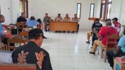 Kapolsek Bonggo Hadiri Penyelesaian Dokumen Penetapan Batas Administrasi Kampung Tarawasih Marenggi