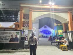 Sat Lantas Polres Sarmi Gelar Strong Point Sore dan Amankan Sholat Tarawih di Masjid Raya Sarmi