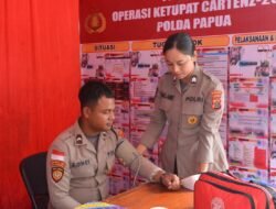 Subsatgas Dokkes Polda Papua Berikan Layanan Kesehatan bagi Personel Pos Pelayanan Operasi Ketupat Cartenz 2026