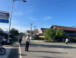 Hari Pertama Masuk Pasca Libur Lebaran, Sat Lantas Polres Sarmi Gelar Strong Point Pagi di Titik Rawan dan Sekolah