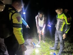 Laka Maut Libatkan Bus DAMRI di Sarmi, Polisi Sigap Tangani TKP dan Redam Aksi Pemalangan