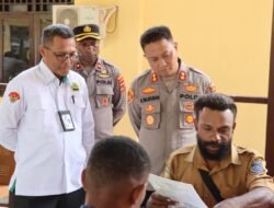 Kapolres Sarmi Tinjau Langsung Rikmin Awal Penerimaan Terpadu Polri T.A 2026