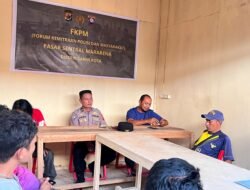 Bhabin kelurahan Mararena Gelar Kegiatan ( FKPM ) di Pasar Mararena, Bahas Jadwal Ronda Malam