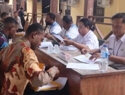 Hari Kedua, Bag SDM Polres Sarmi Lanjutkan Rikmin Awal Penerimaan Terpadu Polri T.A 2026