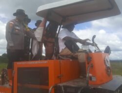 Kapolsek Bonggo Hadiri Kegiatan Percepatan Tanam Padi Gogo di Kampung Tetom Jaya