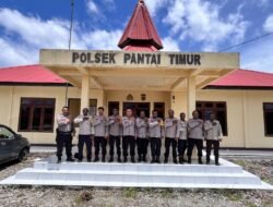 Sat Binmas Polres Sarmi Gelar anev Bhbabinkamtinmas di Polsek Pantai Timur