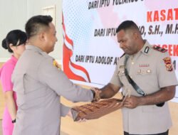 Suasana Kekeluargaan Warnai Lepas Sambut Pejabat di Polres Sarmi
