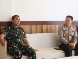 Pererat Sinergitas TNI-Polri, Kapolres Sarmi Terima Kunjungan Danrem 172/PWY