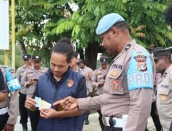 Usai Apel Pagi, Sipropam Polres Sarmi Sidak Kelengkapan Surat Seluruh Personel