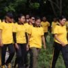 Olahraga Pagi Jadi Rutinitas Personel Polres Sarmi untuk Dukung Kinerja Optimal