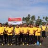 Jelang HUT Bhayangkara ke-80, Polres Sarmi Gelar Bakti Sosial Bersih Pesisir Pantai Kalibagre