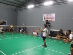 Puncak Turnamen Badminton HUT Bhayangkara ke-80, Satresnarkoba Raih Gelar Juara
