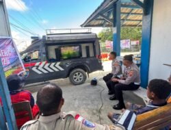 Sat binmas Polres Sarmi Ajak Masyarakat Jaga Kamtibmas Lewat Nobar Piala Dunia 2026