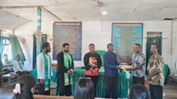 Wujud Kepedulian Polri, Polsek Bonggo Serahkan Bantuan untuk Pembangunan Gereja di Bonggo Timur