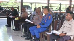 Ibadah Bintal Kristen, Polres Sarmi Tingkatkan Keimanan dan Karakter Personel