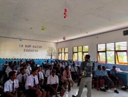 Polres Sarmi Perkuat Benteng Generasi Muda Melalui Sosialisasi Bahaya Narkoba di SMP Negeri Satap Kasukwe