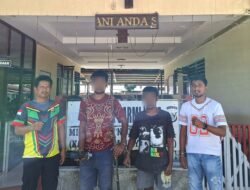 Dua Terduga Pelaku Pencurian Berhasil Diamankan Unit Reskrim Polsek Sarmi Kota, Sejumlah Barang Bukti Disita