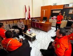 Perkuat Sinergitas Kemanusiaan, Kapolres Sarmi Terima Kunjungan Kepala Kantor Pencarian dan Pertolongan Kelas A Jayapura