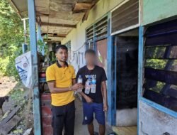 Polsek Sarmi Kota Gelar Razia Minuman Lokal Jenis CT, Puluhan Botol Berhasil Diamankan
