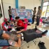 Sambut Hari Lalu Lintas Bhayangkara ke-71, Satlantas Polres Sarmi Turut Andil dalam Aksi Donor Darah