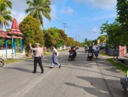 Utamakan Keselamatan Pengguna Jalan, Sat Lantas Polres Sarmi Laksanakan Gatur Pagi