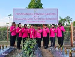 Bhayangkari Bonggo Gerakkan Ketahanan Pangan, Ratusan Bibit Ditanam di Lahan P2L