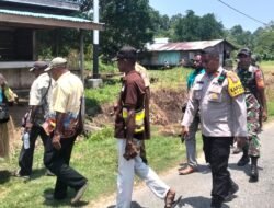 Kapolsek Bonggo Hadiri Momen Bersejarah Pemancangan Tiang Pertama Rumah Adat Suku Mayabona