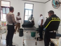 Wujud Pelayanan Cepat, Sat Lantas Polres Sarmi Tangani Laka Lantas di Marena