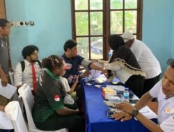Wujud Kepedulian Kemanusiaan, Personel Polres Sarmi Turut Berdonor Darah